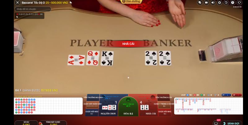 Các cửa đặt cược chủ yếu trong game baccarat 79King