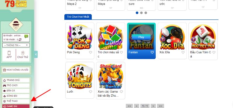 Cách tham gia chơi game bài tại 79King đơn giản 