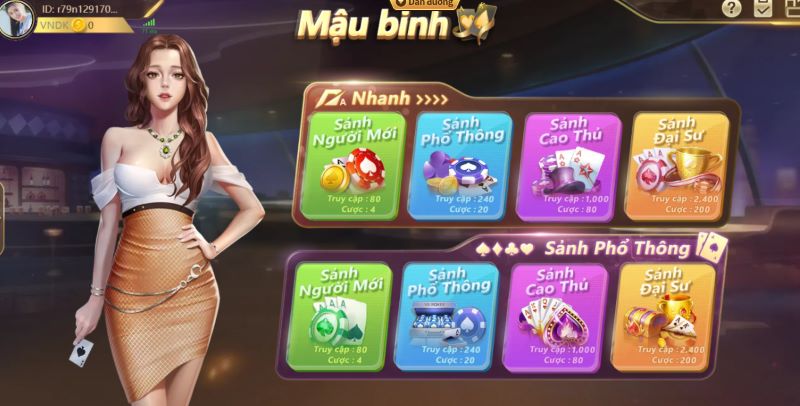 Đôi nét về trò chơi bài Mậu binh 79king