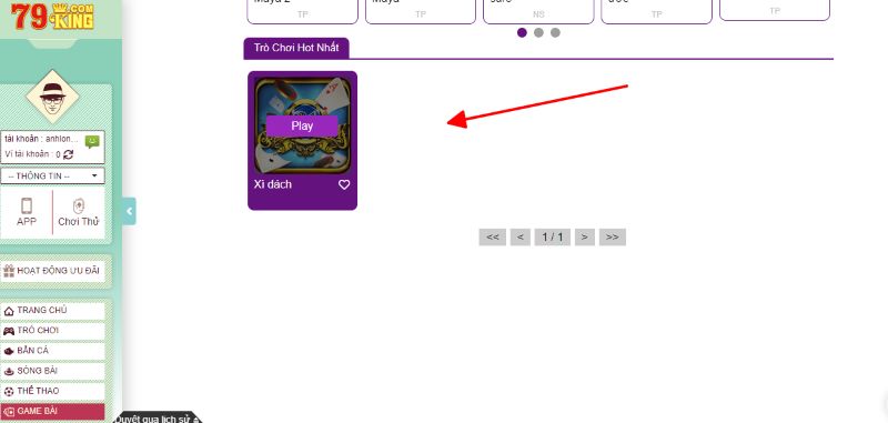 Hướng dẫn tham gia chơi xì dách tại nhà cái 79King 