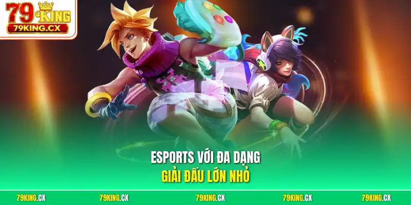 Esports với đa dạng giải đấu lớn nhỏ